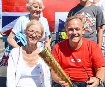 Olympic Torch bearer Chris really has the Midas touch