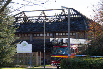 First Mayford, now Goldsworth Park's community building is targeted by suspected arsonists