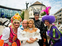 Pantomime stars get in festive mood