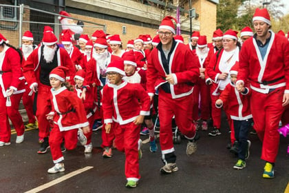 Fundraising on the run for a host of Santas
