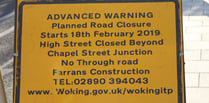 Woking High Street closed for two weeks as part of development works