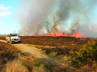 Fire tears through Chobham Common