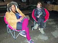 Nursery team "sleeps rough" for charities