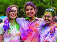 Pupils pelted with paint for charity in "Colour Run"