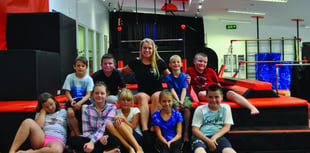 Belarusian children at Horsell acrobatics centre