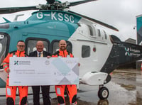 Rotary donation to show thanks to air ambulance