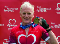 Woking cyclist raises money to help fight heart disease