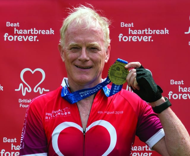 Woking cyclist raises money to help fight heart disease