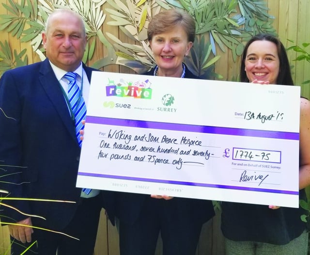 Community recycling scheme boosts hospice funds