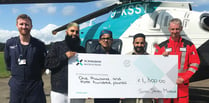 Shah Jahan Mosque donates £1,300 to air ambulance