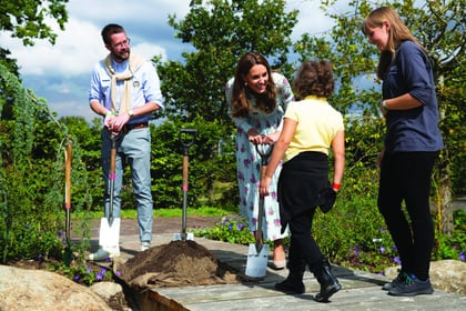 Duchess of Cambridge opens new play garden