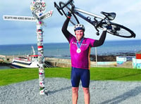 Cyclist completes epic bike ride for Woking and Sam Beare hospices