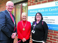 Mayor of Woking tours new hospital facilities