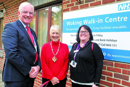 Mayor of Woking tours new hospital facilities