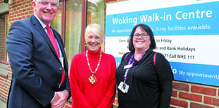 Mayor of Woking tours new hospital facilities