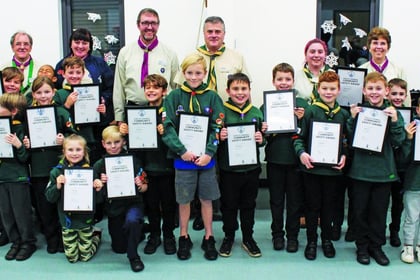 Byfleet cub pack wins Duke of Cornwall Award