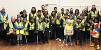 Knaphill scouts litter pick village clean