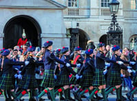 Gordon's School marches through Whitehall