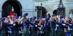 Gordon's School marches through Whitehall