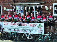 Cherry Trees shows support for cycle race