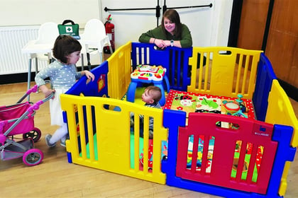 Residents’ donation helps equip toddler group