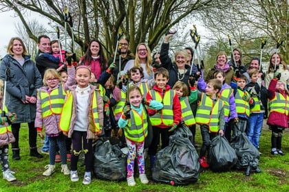 Charlotte’s litter picking party
