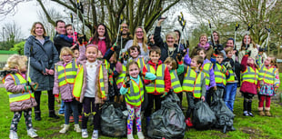 Charlotte’s litter picking party