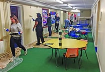 Woking Council volunteers spruces up Barnsbury Primary School