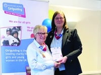 Girlguiding volunteer of 28 ears honoured with Laurel award