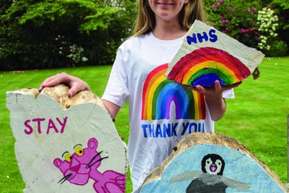 Teenage artist raises over £1,000 for NHS with log art creations