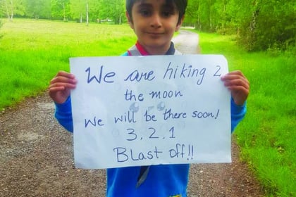 Knaphill Scouts make virtual hike to the moon during lockdown