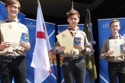Scouts achieve top honours and receive Queen’s Scout Award