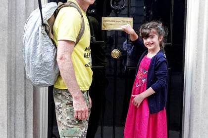 Determined Hasti and her dad deliver plea to No 10