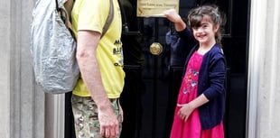 Determined Hasti and her dad deliver plea to No 10