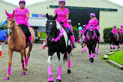 Sponsored ride puts charity in the pink