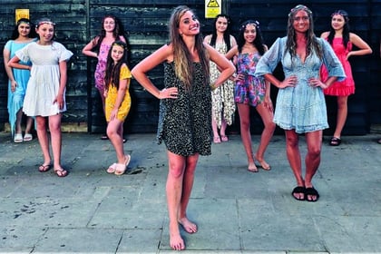 Dance group perform pop video with message of hope