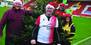 Football club branches out to sell Christmas trees at festive market