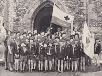 Seventies Scouts all smiles on Remembrance Day