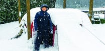 Young fundraiser thrilled by snowfall