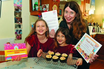 Young baker Izzy, 6, raises £1,100 for charity