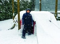 Snow and storms can’t stop Freddie’s sleepout