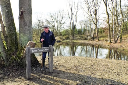 Recognition for villager who suggested flood-averting pond