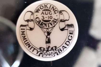 Mystery of Woking carnival badge found in Canada