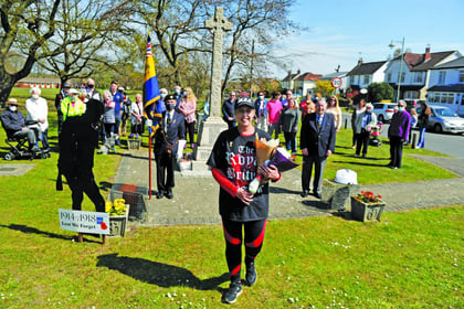 Cathy’s fundraising walk covers distance from the Cenotaph to Dunkirk