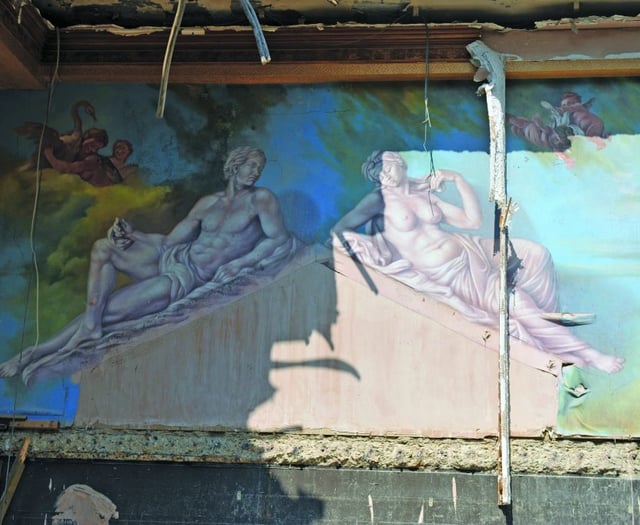 Old master-style murals uncovered in derelict pub