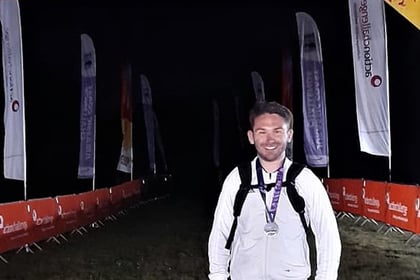 Chris completes Jurassic marathon for mental health charity
