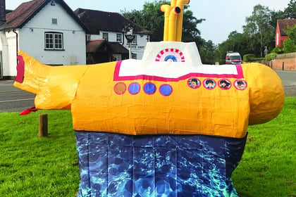 Pirbright's yellow submarine explained in runup to village fair