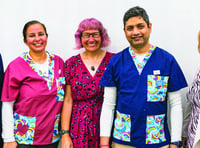 Party celebrates group who became a community by sewing scrubs during pandemic