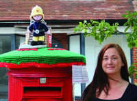 ‘Yarn bomber’ knits up support for Save Our Fire Station campaign