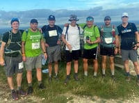 Maths teacher counts steps on 100km charity hike